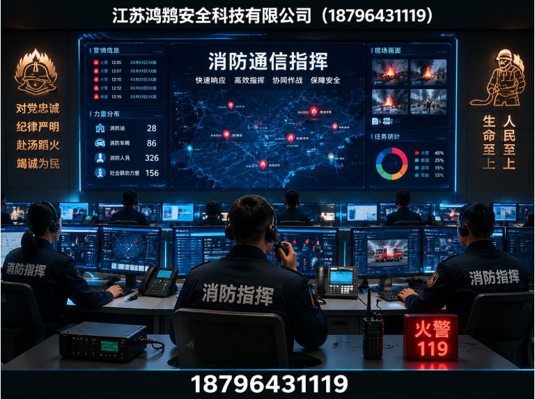长治消防通信指挥展示图